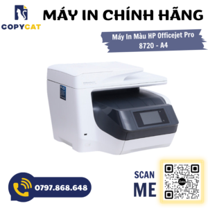 Cho thuê máy In phun màu đa năng HP Officejet Pro 8720 (A4/A5 - In/Photo/Scan - WIFI/USB/LAN) 2 2 12