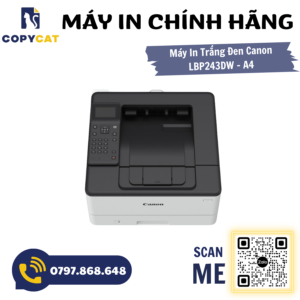 Máy In Laser Trắng Đen Đơn năng Canon LBP243DW (A4/A5 - Chỉ in - WIFI/USB/LAN) 2 2 17