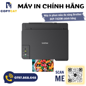 Máy in phun màu đa năng Brother DCP-T420W (A4/A5 - In/Photo/Scan - USB) 2 2 7
