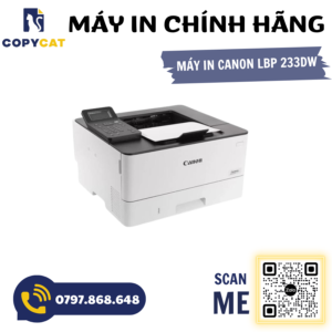 Máy In Laser Trắng Đen Đơn năng Canon LBP 233DW (A4/A5 - Chỉ in - WIFI/USB/LAN) 2 2 8