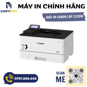 Máy In Laser Trắng Đen Đơn năng Canon LBP 233DW (A4/A5 - Chỉ in - WIFI/USB/LAN) 3 3 9