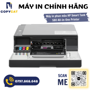 Máy in phun màu Đa năng HP Smart Tank 580 All (A4/A5 - In/Photo/Scan - USB) 2 2 2