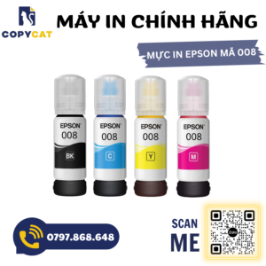 Mực thay thế Epson 008 dùng cho máy Epson L6460,L6490,L6570, L6580, L15150, L15160 5 1 13