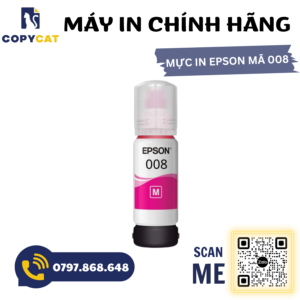 Mực thay thế Epson 008 dùng cho máy Epson L6460,L6490,L6570, L6580, L15150, L15160 2 4 13