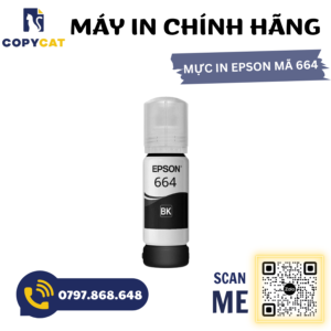 Mực thay thế Epson 664 dùng cho máy Epson L100, L200, L110, L210, L300, L350, L1300. 5 thdgf